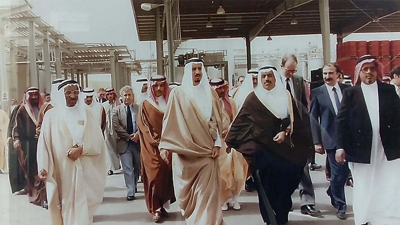 التدشين الرسمي للإفتتاح المصنع من قبل صاحب السمو الملكي الأمير سلمان بن عبد العزيز أمير منطقة الرياض آنذاك