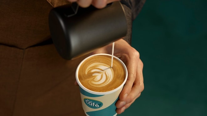 Shell Cafe Photography - Flat White Takeaway