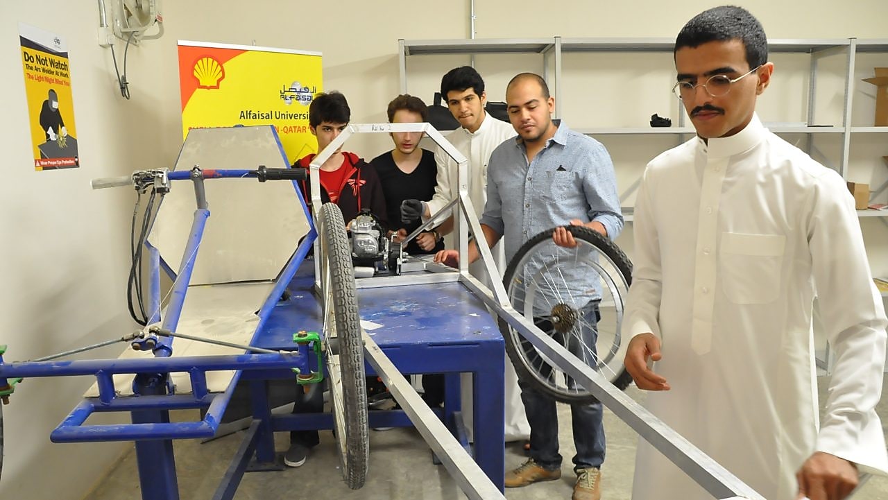 Team Alfaisal from Alfaisal University at work on The Faith prototype