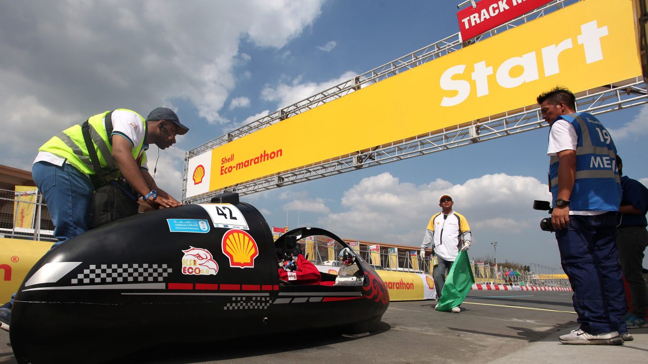 The Riyadh1 prototype makes it's way to the track on day three