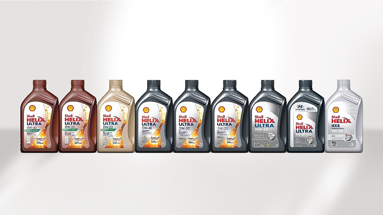 Shell Helix Fully Synthetic Motor Oils range