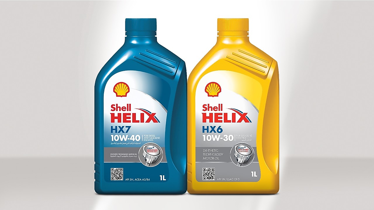 Shell Helix Semi Synthetic Motor Oils range