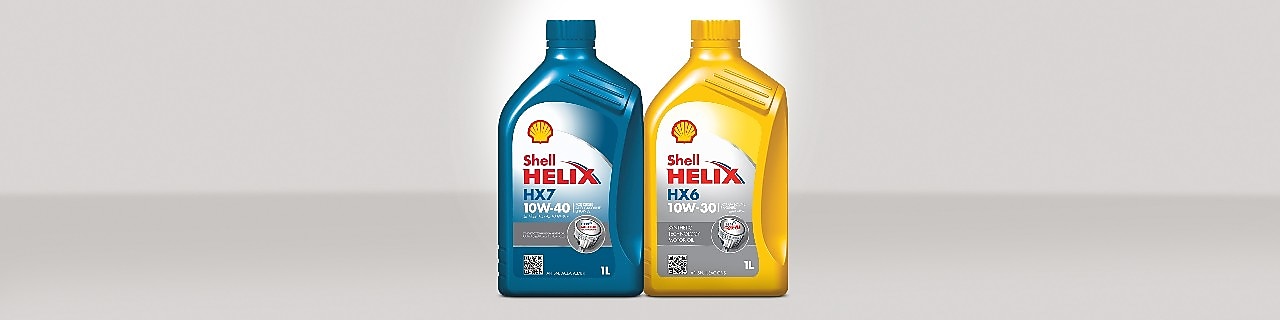 Shell Helix Semi Synthetic Motor Oils range