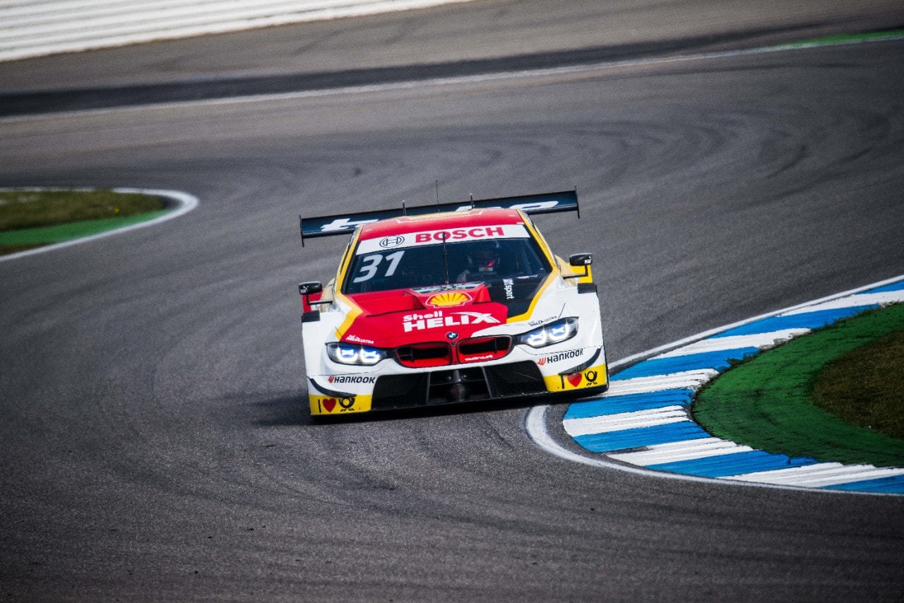 Seb exiting a corner in Valencia