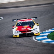 Seb exiting a corner in Valencia
