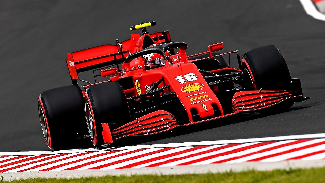 Ferrari Formula 1 driver Kimi Raikkonen racing his Ferrari SF15-T car