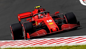 Ferrari Formula 1 driver Kimi Raikkonen racing his Ferrari SF15-T car