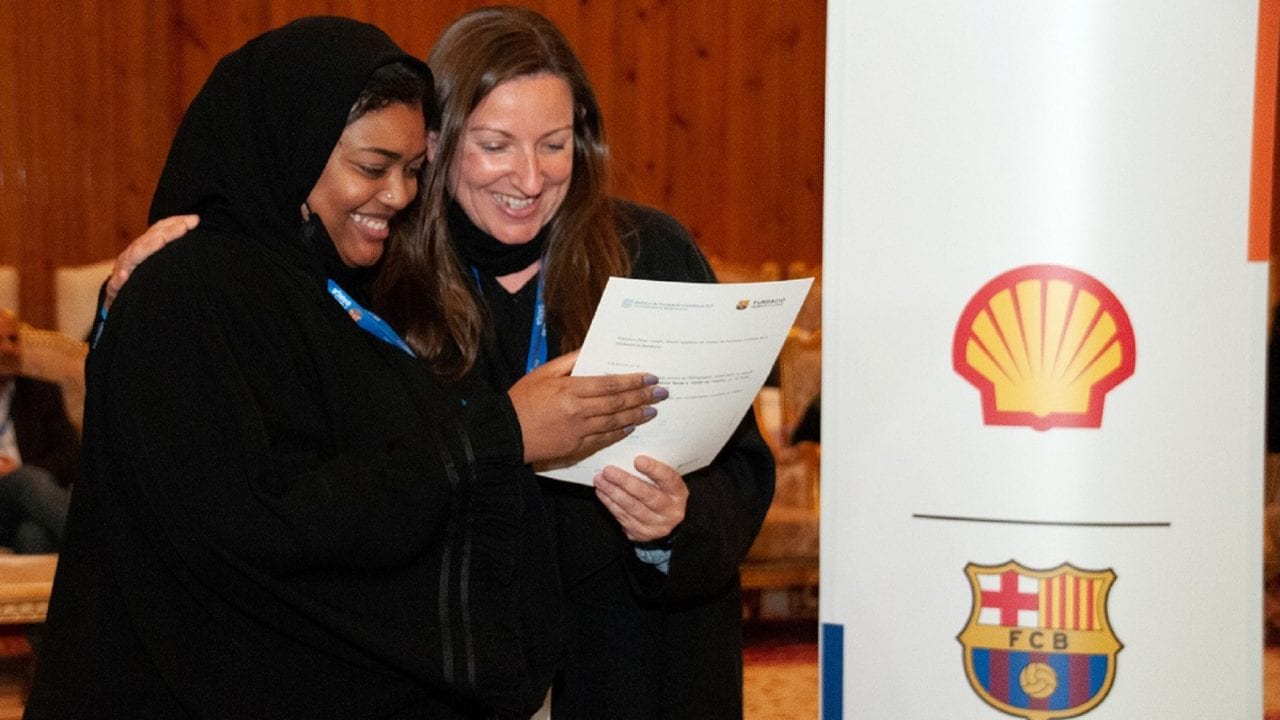 Womens at FutbolNet event in Saudi Arabia